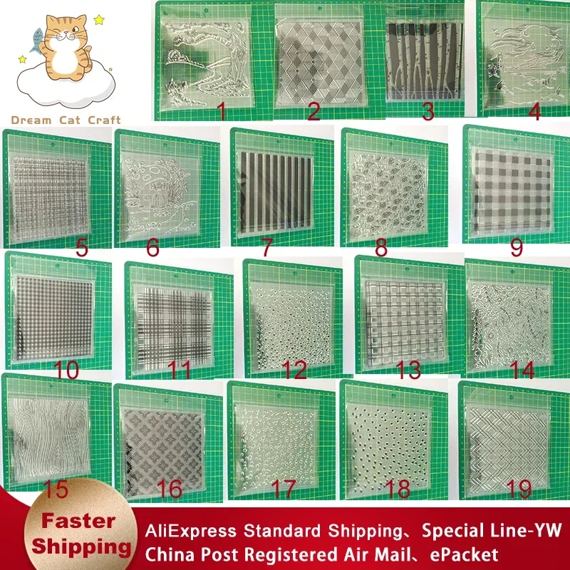 19 Styles Background Clear Stamps DIY Scrapbooking Craft Supplies Rubber Silicon Seals Card Album Hobby ink pad Stamping clear stamps,clear rubber stamps