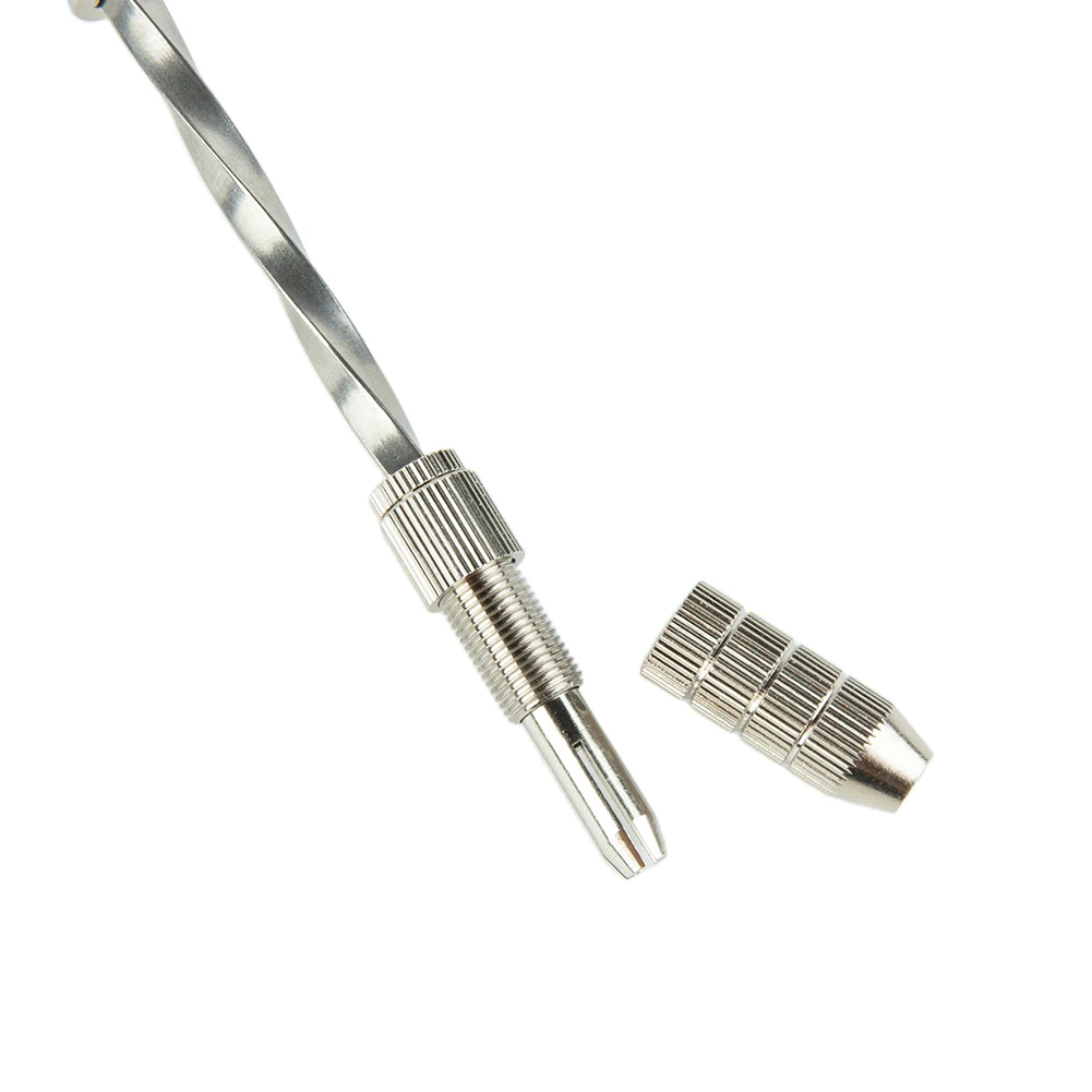 

0.5-3mm Blue Lengthening Semi-automatic Hand Drill Set With 10pc Small Drill Bit Manual Punch Set Automatic Mini Hand Drill
