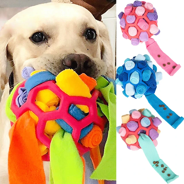 Portable Dog Sniffing Ball Puzzle Interactive Toy Pet Snuffle Ball  Encourage Training Educational Pet Slow Feeder Dispensing Toy - AliExpress