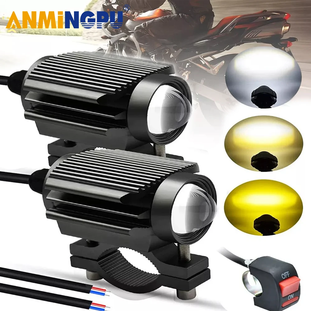 Nlpearl Faro Moto Led Faretto Luce 12V Faro Fendinebbia Per Bmw R1200Gs Faro Ausiliario Led Moto Assemblie Lampada