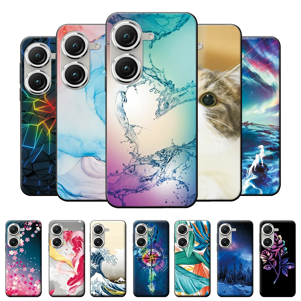 Per Asus Zenfone 10 Custodia Cover 5.9 ''Cartoon Silicone Tpu Cover Posteriore Per Asus Zenfone 9 Bumper Soft Fundas Zenfone9 Shell