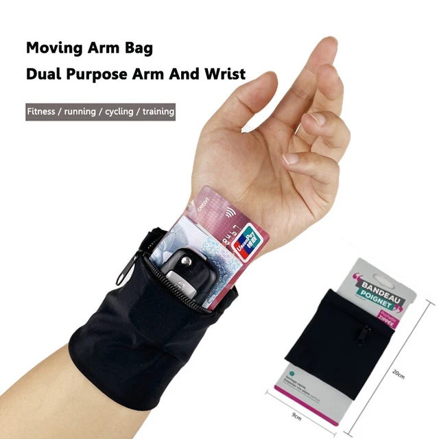 Zipper Running Arm Bags Cycling Pocket Fitness Gym Safe Key Storage Wrist Wrap Sports Strap Band Wallets Outdoor Sport Bag 3