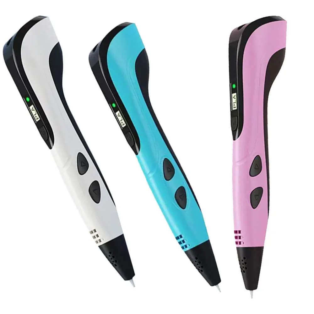 Novel Creative 3D Children's Printing Pen with LCD Display Power Adapter PLA Filament Travel Box Kids Christmas Birthday Gift