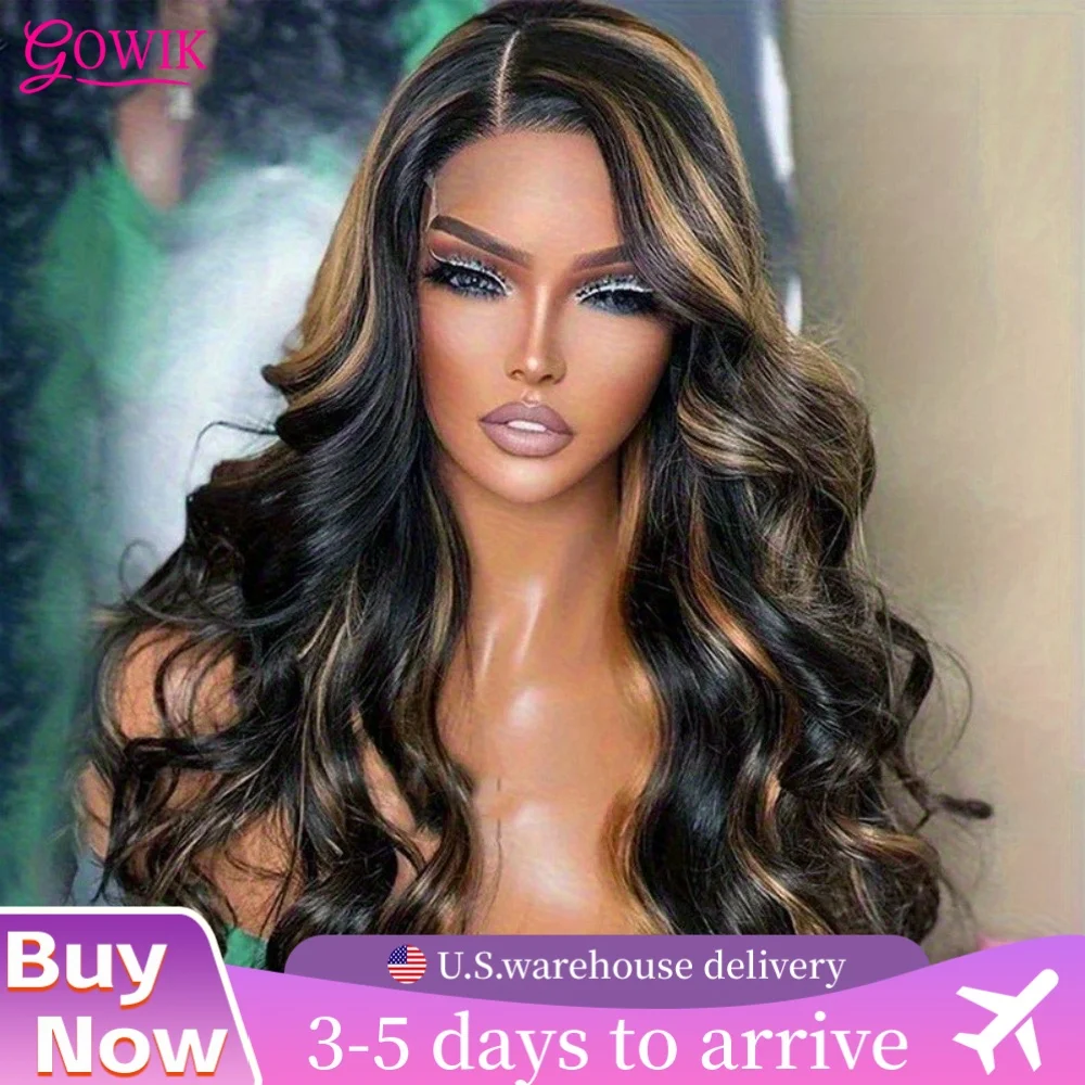 5x5 1B30 Lace Glueless Wig Human Hair Ombre Body Wave Lace Frontal Closure Wigs Hd Lace Human Hair Ready To Go Human Front Wigs 1