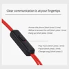 3.5mm Ear Hanging Sport Earphone 1.25m Ear Hook Wired Headphone for iPhone Samsung MP3 Smartphone In-Ear Headsets with Built-in 6