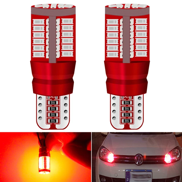 2x W5W LED T10 LED Bulbs Canbus 3014 57 SMD For Car Parking