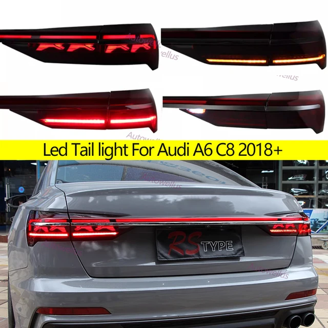 Led Tail light For Audi A6 C8 2018+ Tuning parts Rear LED Lamp taillight  High quality Through taillight - AliExpress