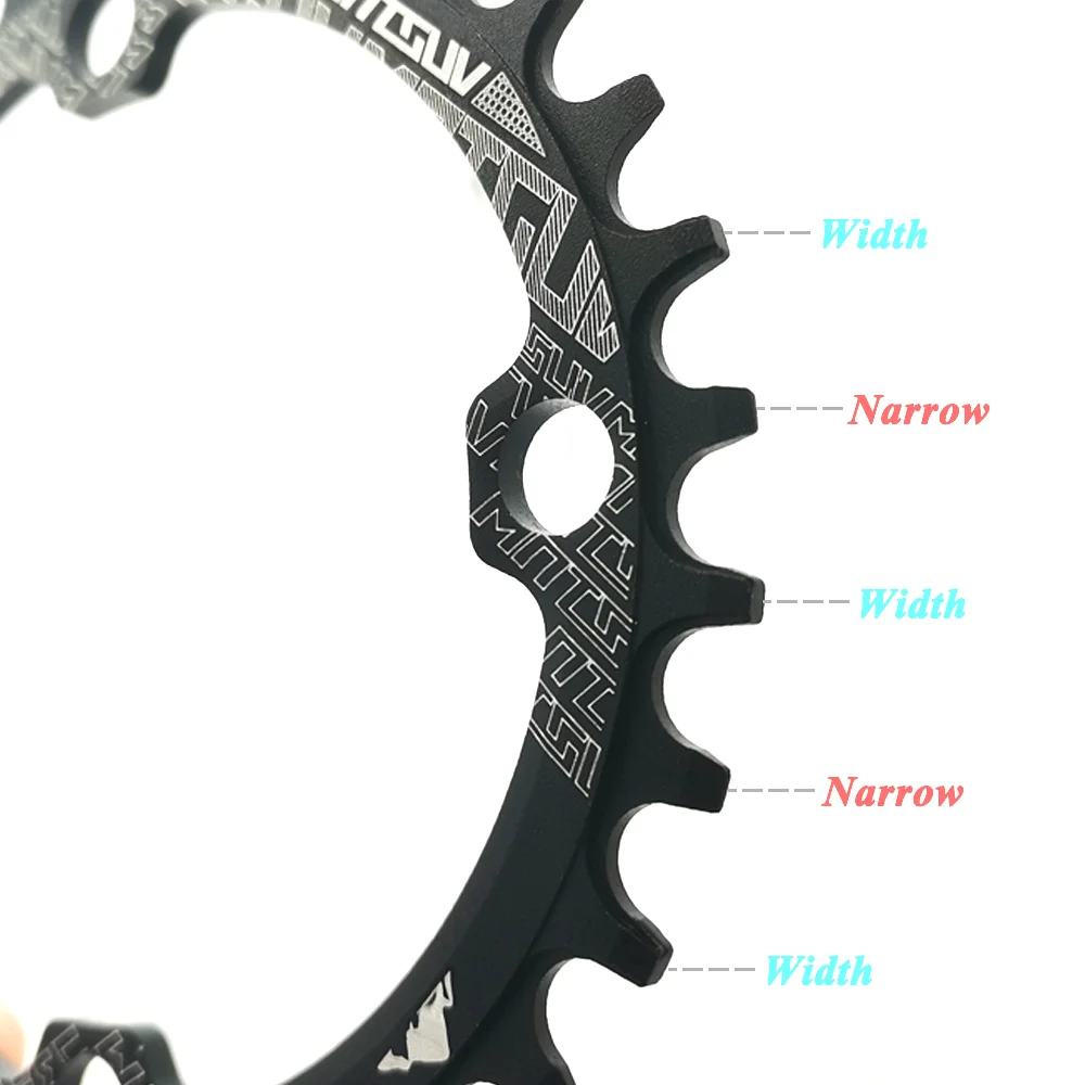 104BCD Narrow Wide Chainring Round Oval chain ring MTB Mountain bike bicycle 104BCD 32T 34T 36T 38T crankset Tooth plate Parts bike chainring