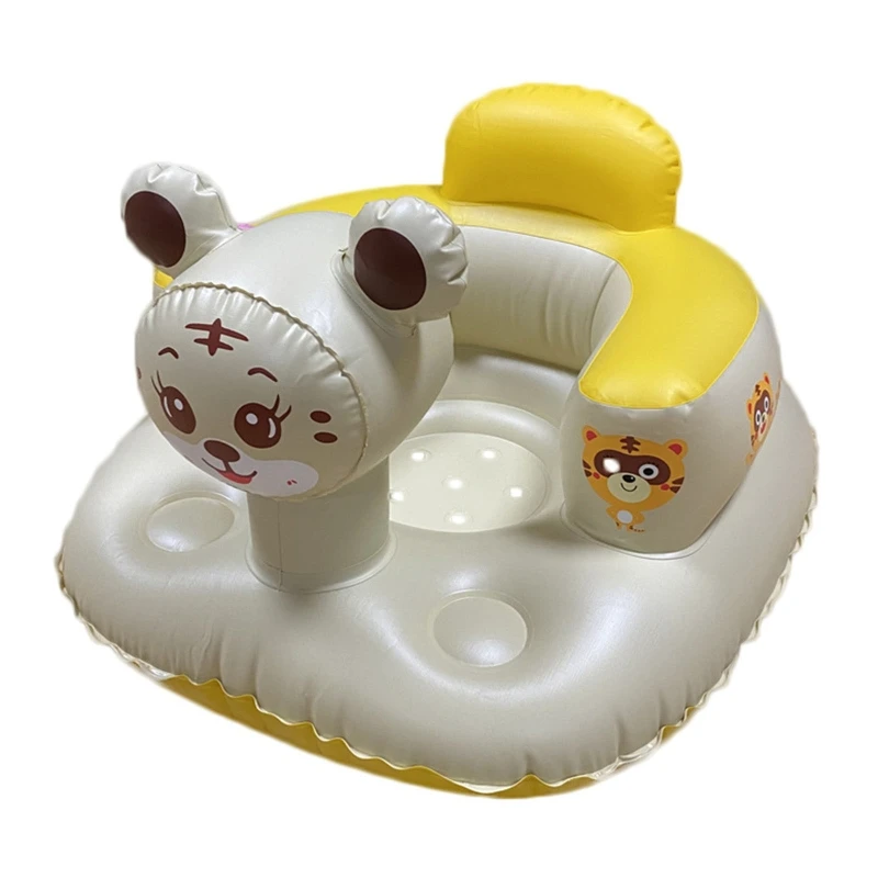 

Tiger Baby Inflatable Seat Learn To Sit Artifact Sofa Portable Stool for Baby Gifrls Boys Learning Dining Bath Small