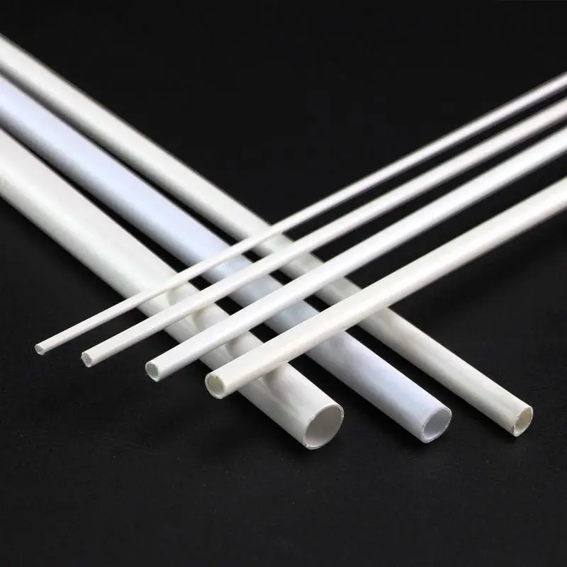 ABS Round Tube Plastic Hollow Tube Diameter 3mm/4mm/5mm/6mm/8mm/10mm DIY Handmade Sand Table Material Model Building 20pcs~5pcs