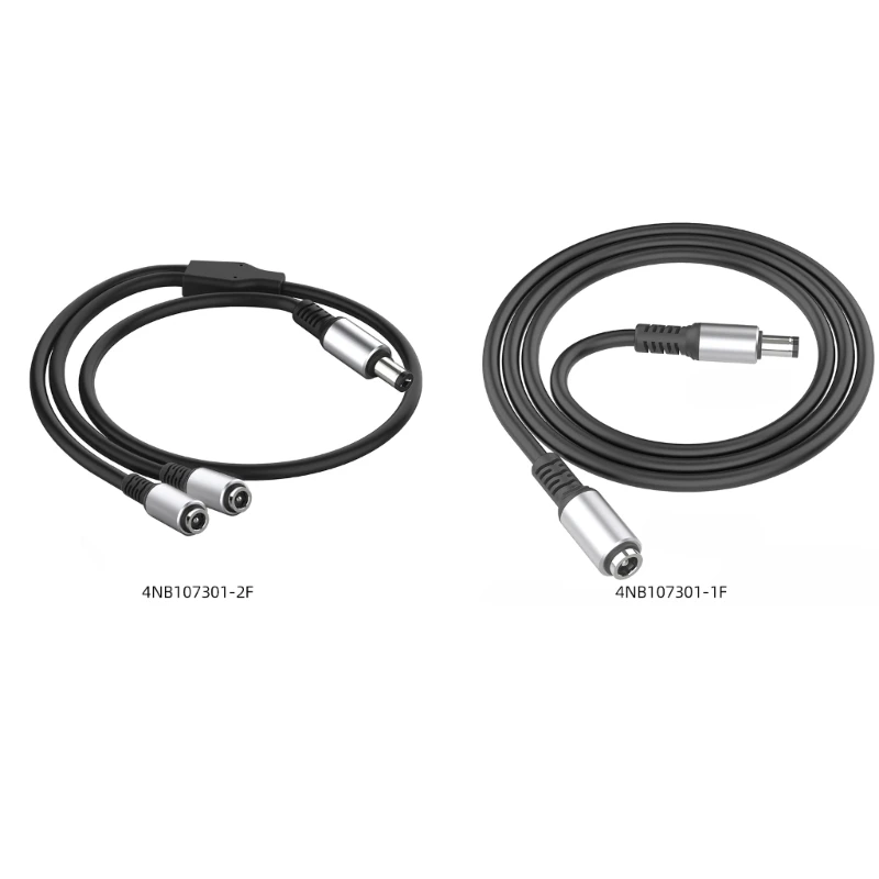 

5.5x2.1mm to 5.5x2.1mm Power Splitter Cable Leads Female to Male for CCTV, Security Cameras, LED Signs