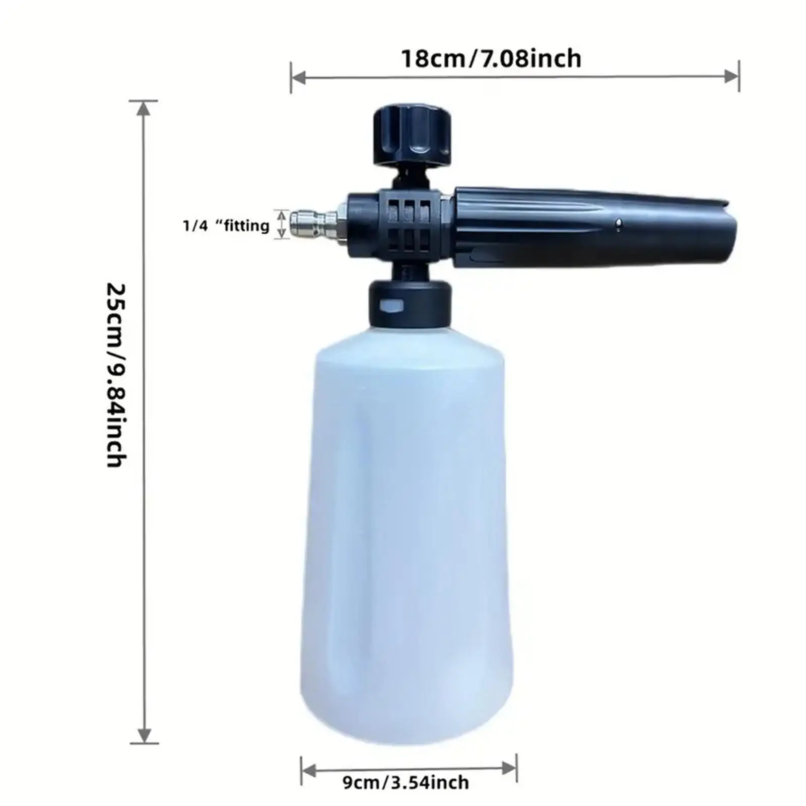 Car Hand Pump Pressure Foam Sprayer Adjustable Nozzle Hand Pressurized 700ml Soap Sprayer for Car Window Washing House Cleaning