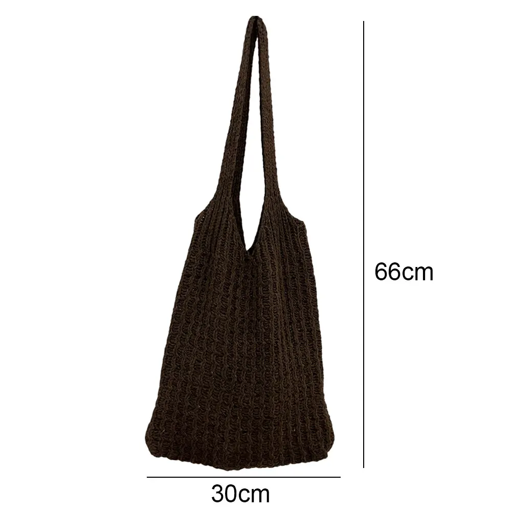 Summer Beach Raffia Straw Bags Women's Shoulder Bag Crochet Handbag 2023 Designer Knitted Hollow Top-handle Tote Bag Shopper Sac