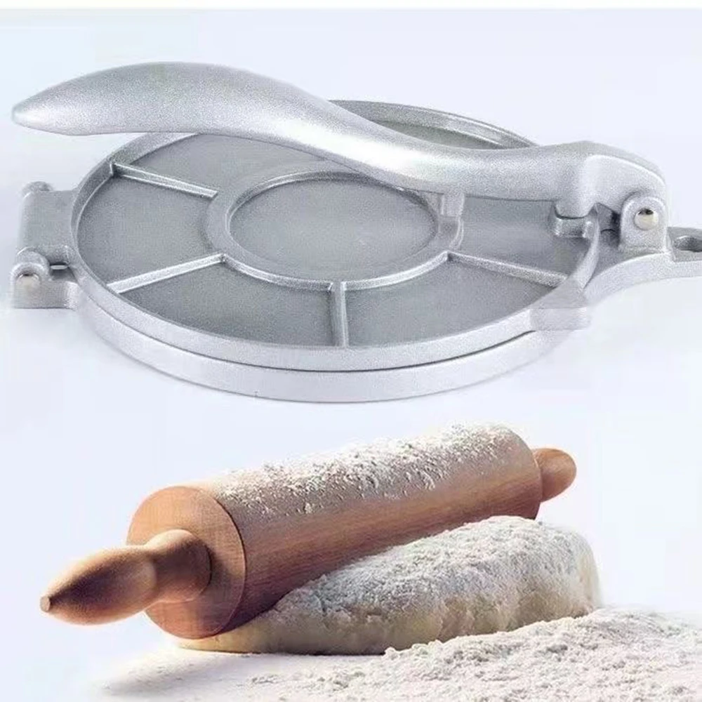 Cake Press Aluminum Alloy Flour Press Manual Corn Dough Molding Machine 1PC Home Cake,pie molds