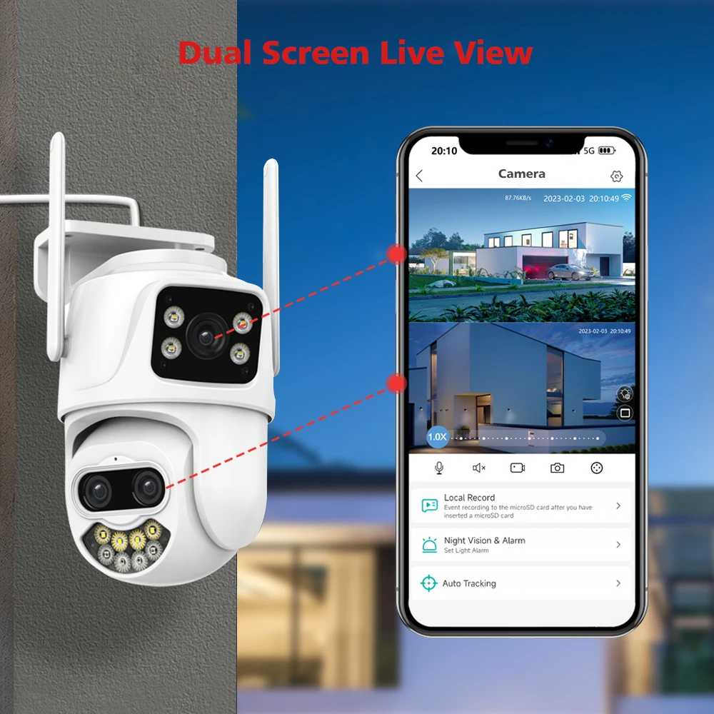 ߿ PTZ    ī޶,  ũ AI ޸ӳ̵ , ڵ , Onvif  ī޶, iCSee , 9MP, 6MP
