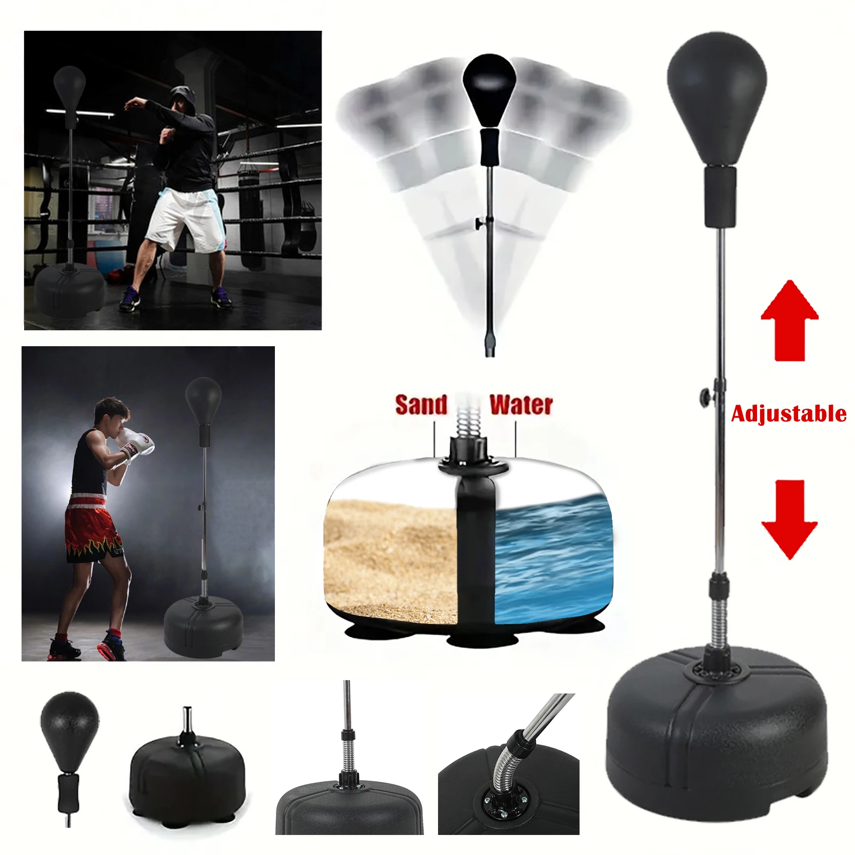 New Vertical Boxing Reflex Ball Boxing Speed Ball Training Response Target Household Punching Bag Parent Child Training Gift
