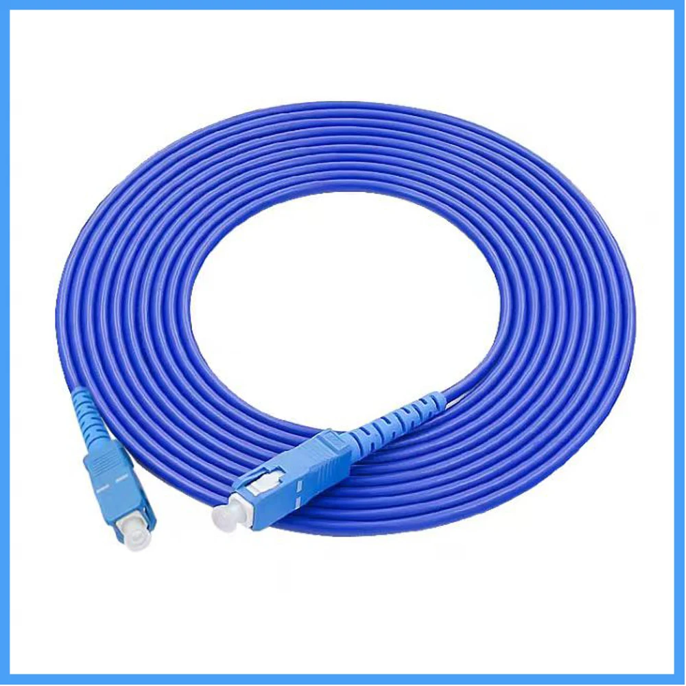 Steel Armored Fibre Opitca SC/UPC-SC/UPC Fiber Optic Patch Cord Cable 2M/3M SM FTTH Armoured Rat-Proof Extension cable