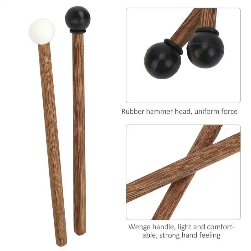 Rubber Drum Stick 4Pcs Steel Tongue Drum Mallet Ethereal Drumstick Percussion Accessories For Marimba For Ethereal Drums drum sticks drum percussion accessories drum accessories