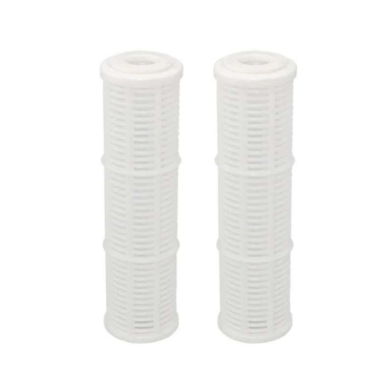 

Pack of 2 Durable 10" Water Filter Pre Filter Washable Nylon Plastic Material Suitable for Water Pumps Home Filtration Dropship