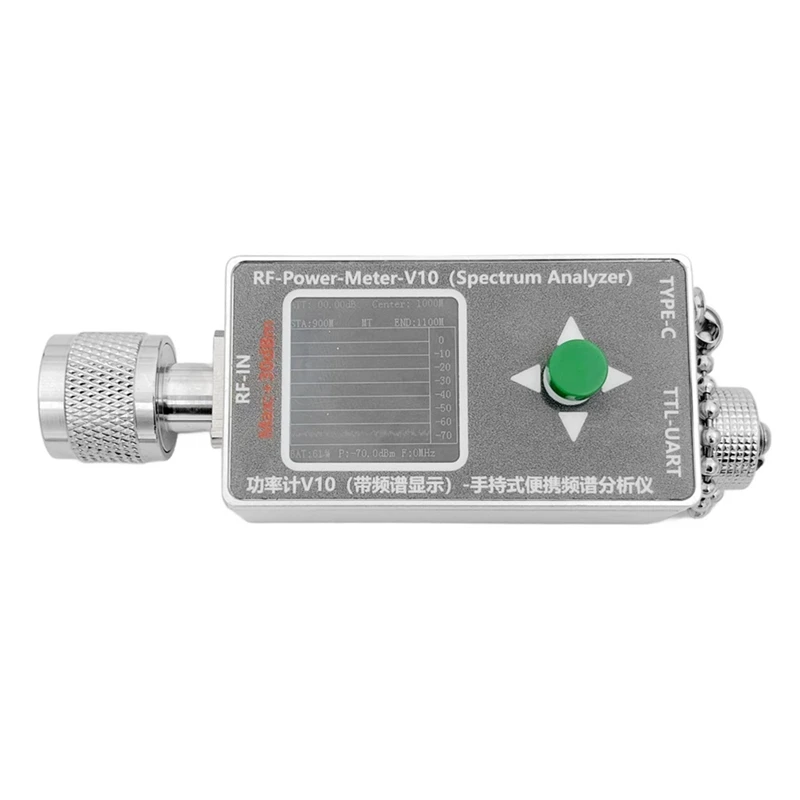 35Mhz-4.4Ghz N-Type RF Power Meter V10 Spectrum Analyzer Display Communication -70-+30Dbm Attenuator Power Detector EMC