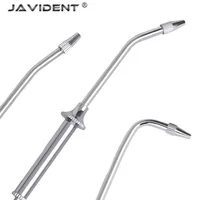 Seringues porte-amalgames dentaires à pointe courbée, double acier inoxydable, pour remplissage de cavités, dentisterie restauratrice, laboratoire 6