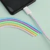 1.4M Spiral Charger Cable Cord Protector Line Decoration Winder Universal Anti-break Spring Protection Ropes for IPhone Samsung 2