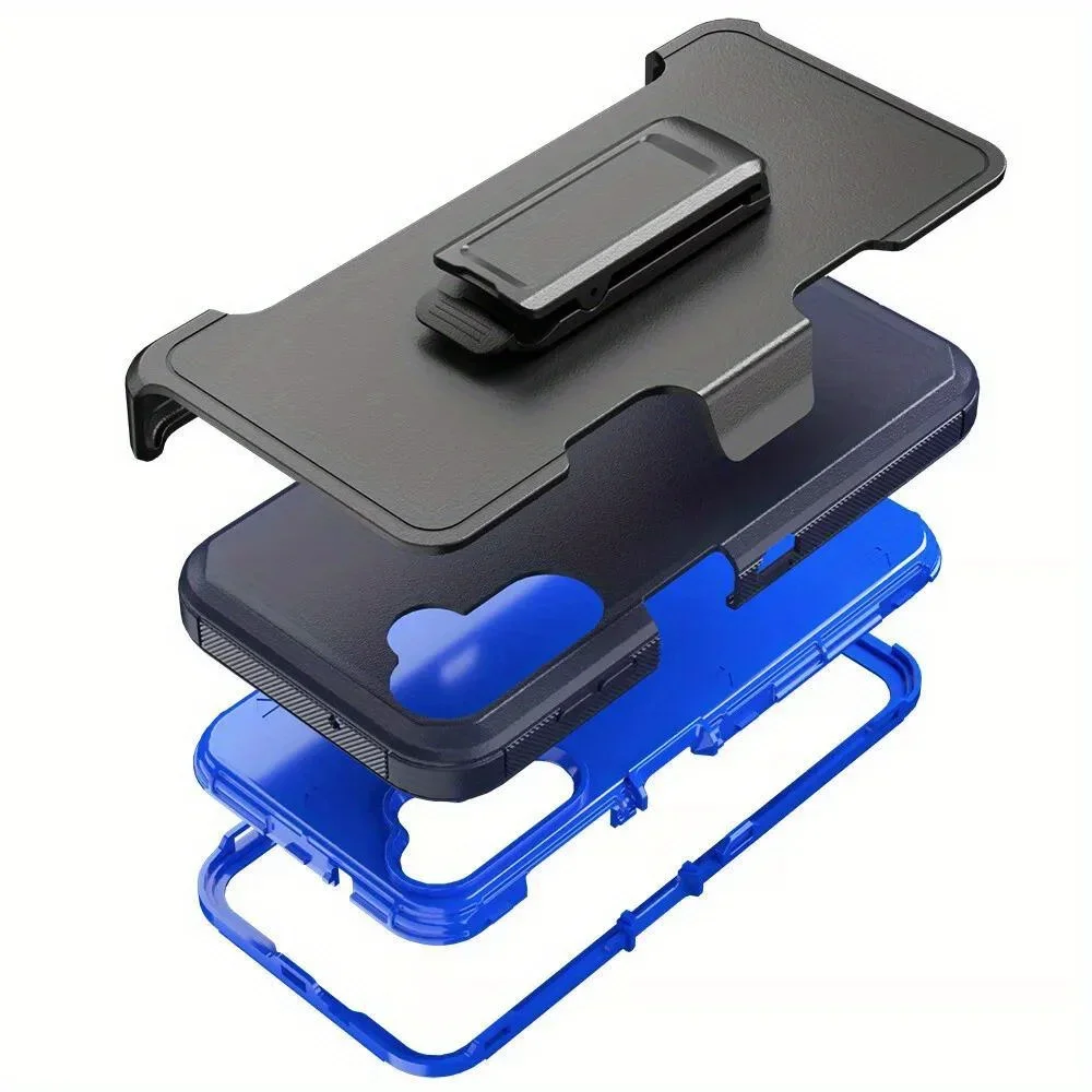 3-in-1 Rugged Armor Case with Clip
