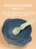 1 Pcs Baby Feeding Bowl Set Spoon With Lid Pp Material Anti Fall Suction Cup Design Food Storage Children's Tableware Bpa Free 4