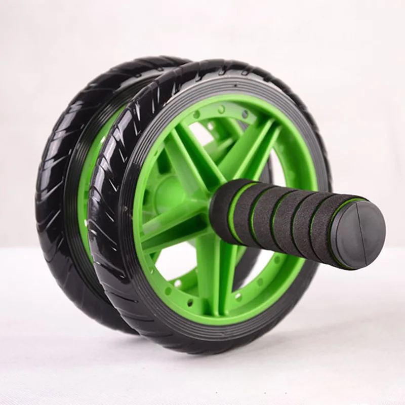 1 PC Abdominal Roller Home Fitness Equipment Abdominal Wheel Manual Double Wheel Abdominal Wheel