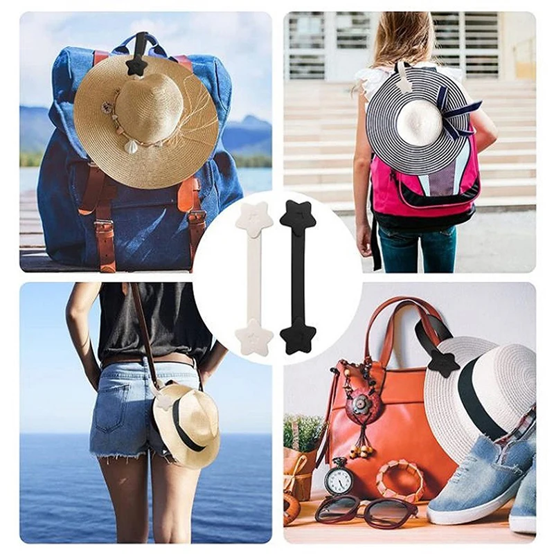 Silicone Hat Clip On Bag For Travel Hat Holder Outdoor Keeper Clip Camping Hiking Multifunctional Backpack
