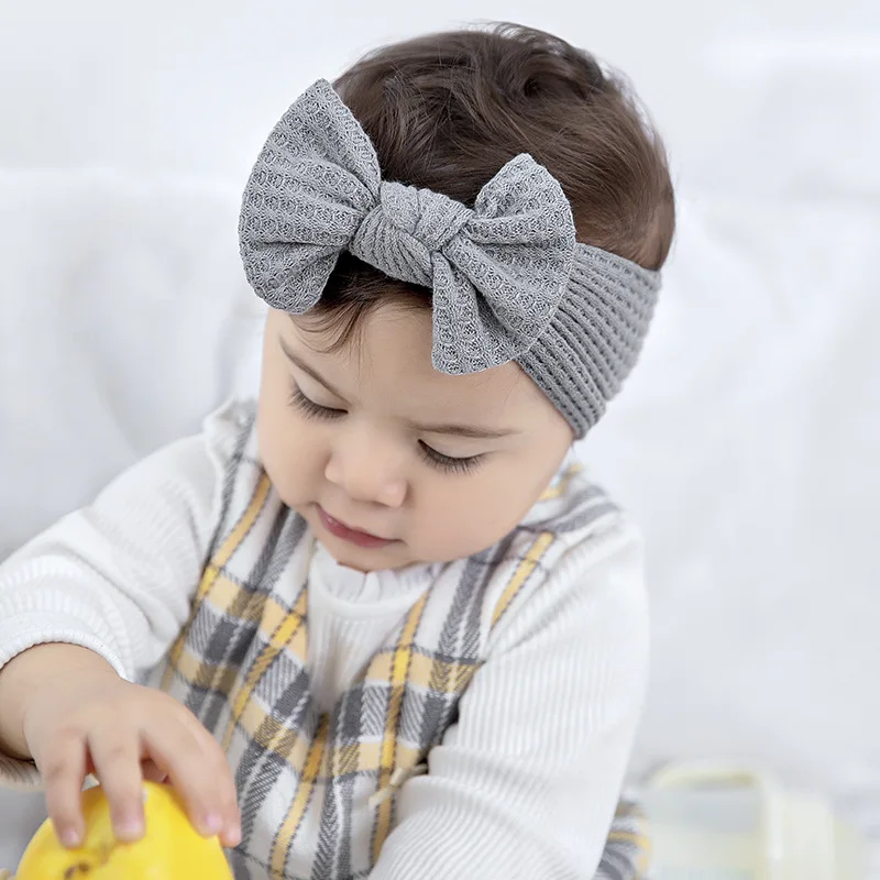 Bandeau à cheveux avec gros nœud pour jeune fille, accessoires de mode pour  enfants, bébé, bébé, mignon, nouveau, 0-3 ans - AliExpress