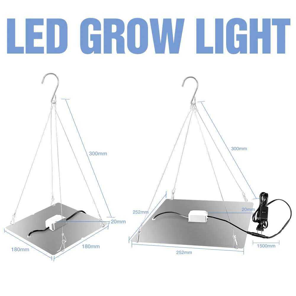 LED Grow Light Full Spectrum Quantum Board Phytolamp Indoor Plants Hydroponics Growth Lamp For Flower Seeds Cultivation Growbox