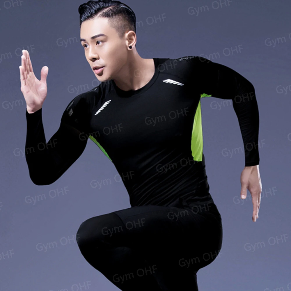 Jerseys Men Gym Fitness Sports Mma Exercise Training Man T-shirt Work Out Compression Rashguard  Jiu Jitsu T Shirt Men Shirts