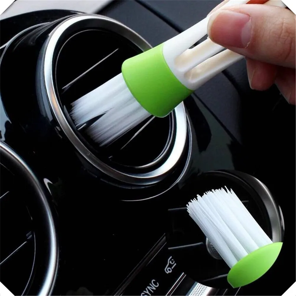 2 In1 Green Car Cleaner Brush Vent Blinds Per Mercedes Benz W211 W203 W204 W210 W124 Amg W202 Cla W212 W220