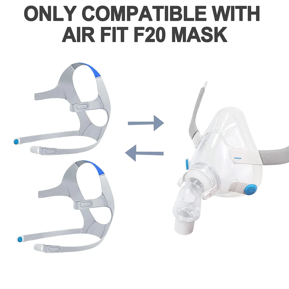 2 шт., сменные головные уборы для AirFit/AirTouch F20 Маска-подушка для носа DreamWear. Airsense10