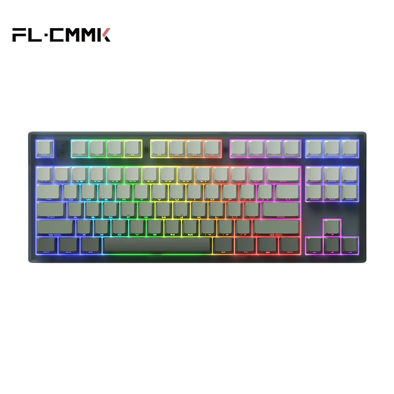 FL·ESPORTS MK870 Gaming Mechanical Keyboard 87-Key Side