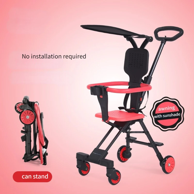 

The New Baby Walk Artifact Two-way Light Baby Stroller Foldable Bb Stroller Portable Stroller