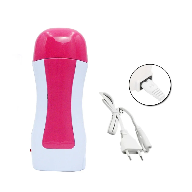 Portable Handheld Electric Heating Wax Machine Body Hair Removal Kerotherapy Hot Wax Roller Chest Arm Leg Hair Depilator Tool