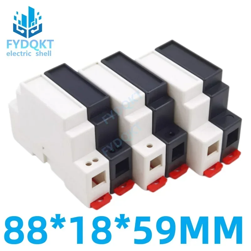 ABS plastic Supply Rail Electrical Shell Safety Barrier Isolation Module 4-19: 88X18X59MM Project Junction Box Electrical Junction Box