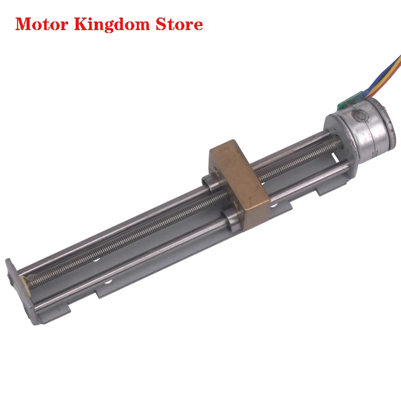 2PCS New 15mm 2 Phase 4 Wire Stepper Motor With A Long Ballscrew  NEW 