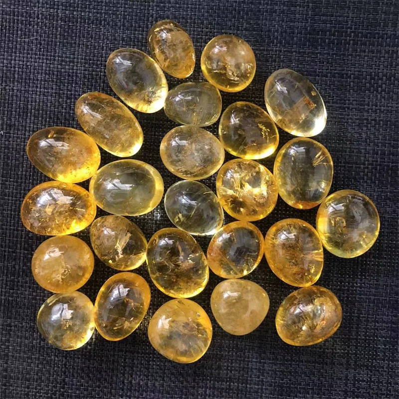 

Wholesale cracker quartz citrine rolling stone natural crystal tumbles stone yoga aromatherapy fragrant stone bonsai stone