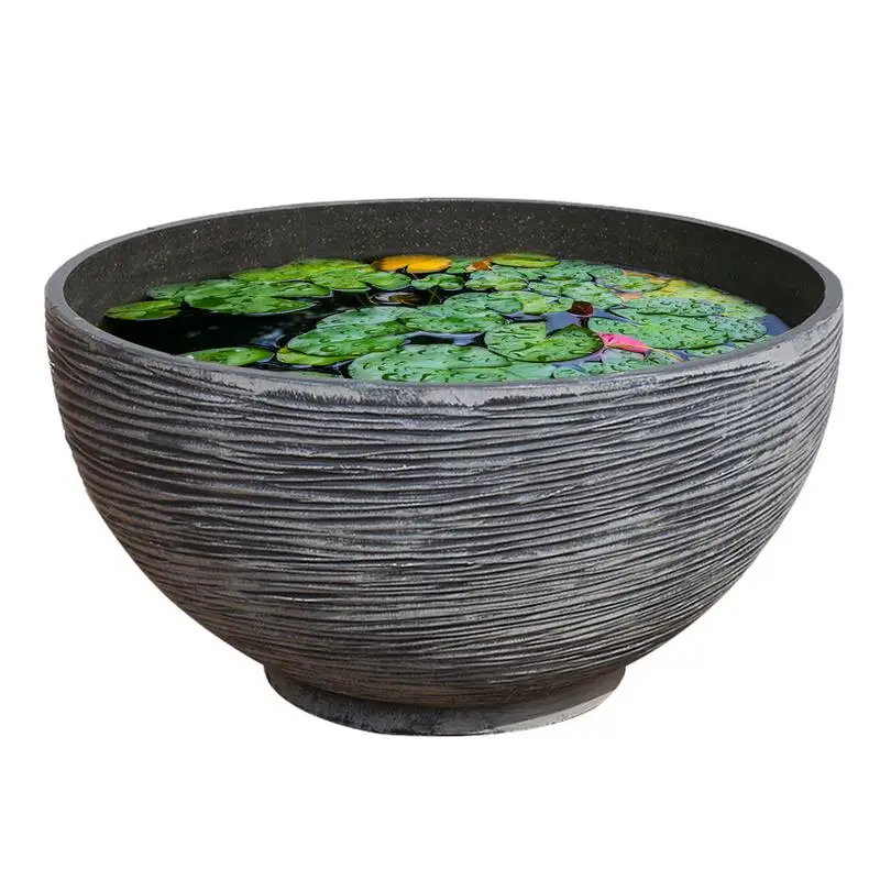 

Миска для фонтана, изысканная большая миска, кастрюля для растений из смолы, Уникальный ландшафтный плантатор для суккулентов для друзей, обеденные столы