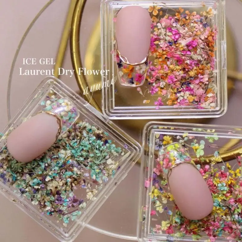 1BoxFlowersNailsAccessoriesFloralNailDecoration3DNailDIYNailsColorfulFlowerNail