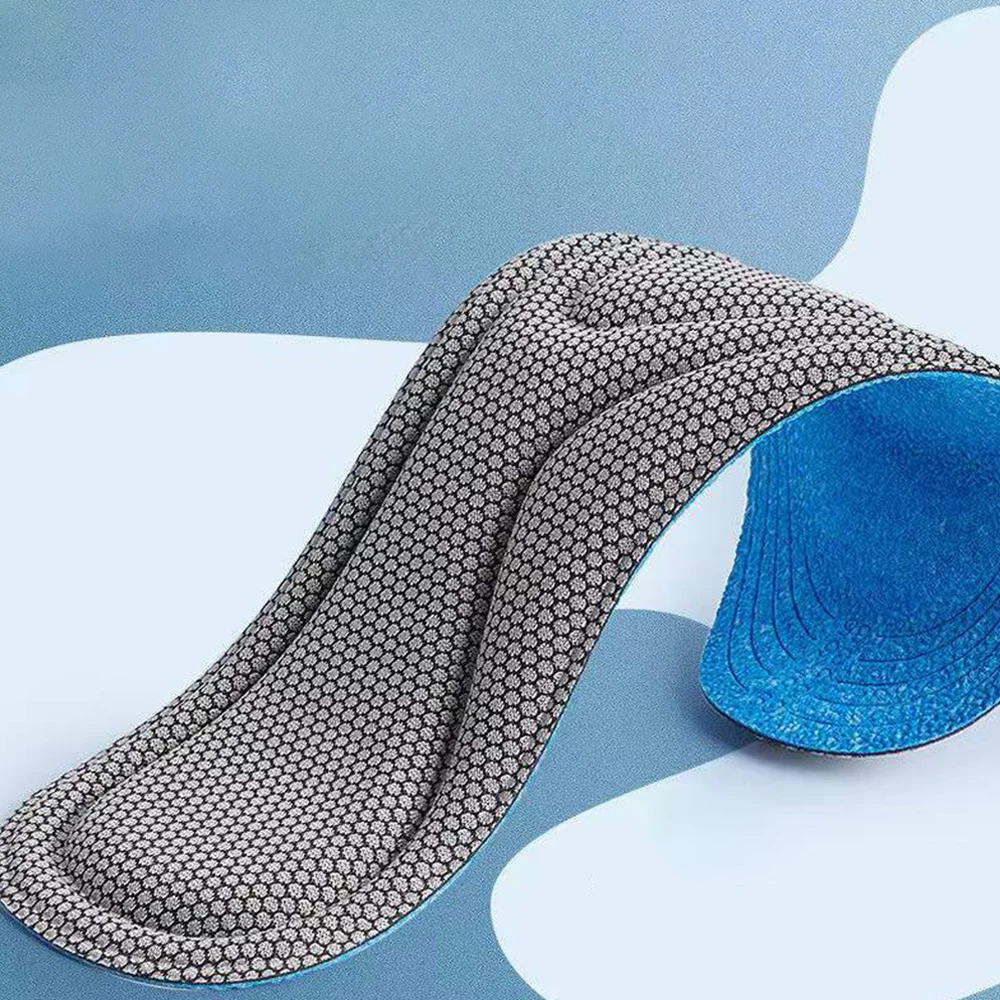 Solette ortopediche in memory foam da 4 pezzi per deodorizzazione antibatterica inserti per assorbimento del sudore scarpe sportive cuscinetti da corsa_voghion.com