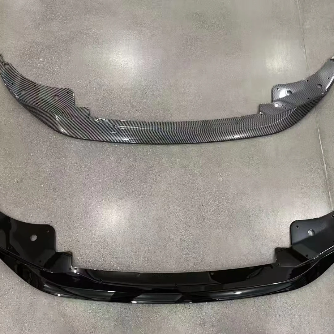 글로스 블랙 ABS 플라스틱 프론트 범퍼 스플리터 립 4 시리즈 G22 2021-2025 에어로 키트 HKM 볼트온 토우 훅 컷아웃 신제품 1년