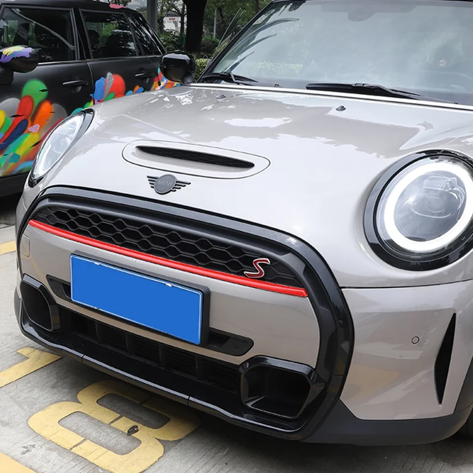 Mini F55 F56 F57 Kühlergrill Leiste Abdeckung Blau Glanz - COOPER
