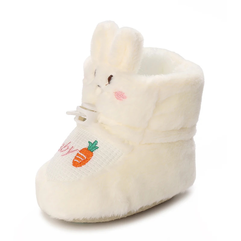 Winter Baby Shoes 0-18 Months Cute Girl Warm Cotton Shoes First Walker Fashion Snow Shoes Soft Sole Anti slip Walking Shoes 6