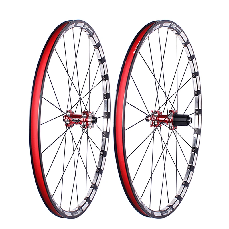 ROCKBAO 26/27.5/29" Wheelset Carbon Hub MTB Disc Brake 4Bearings Bicycle Wheel Sets Mountain Bike 7-11Speed Thru Axle/QR ﻿