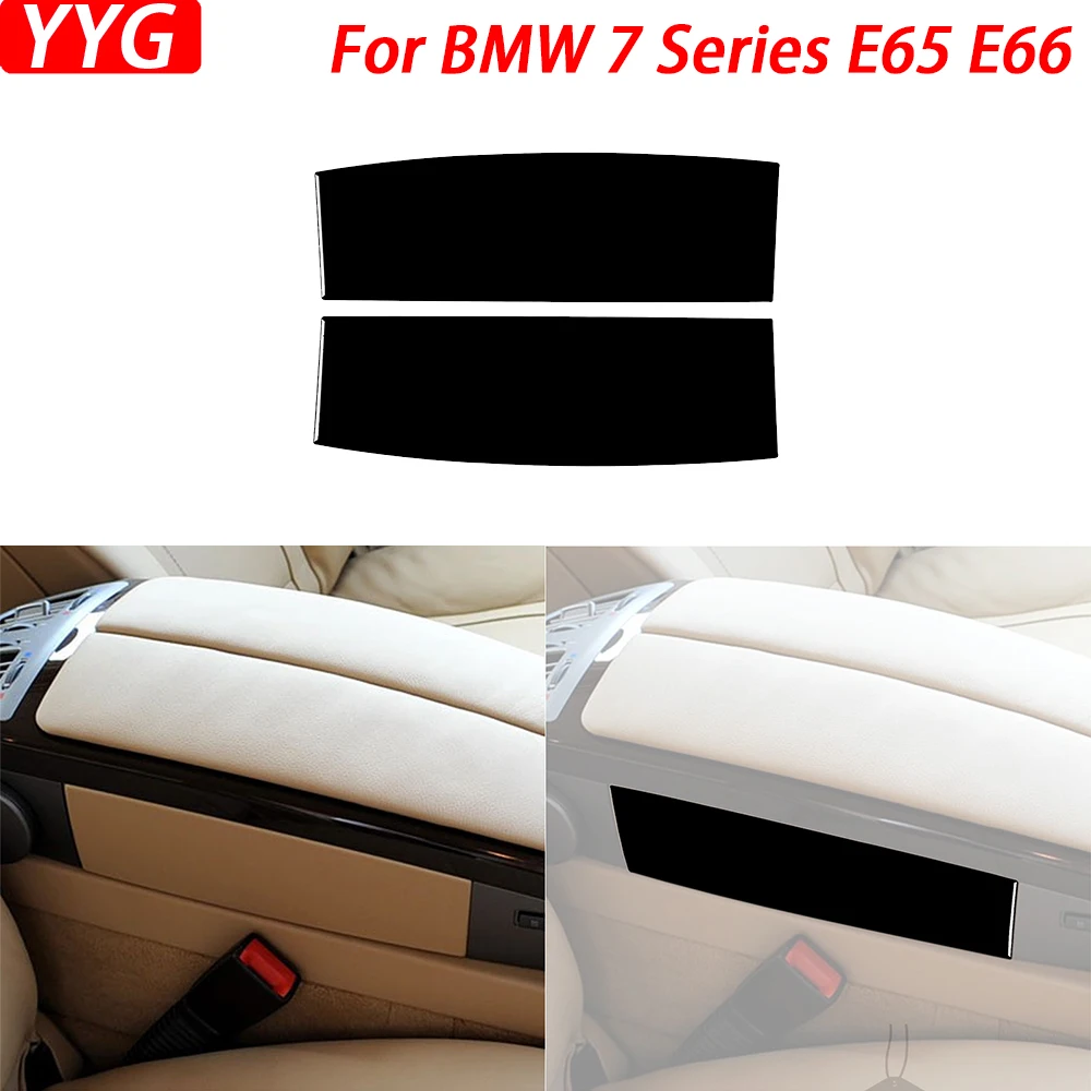 

Для BMW серий 7 E65 E66 2002-2008 фортепиано черный центральный ящик для хранения панель обе боковые крышки отделка автомобиля