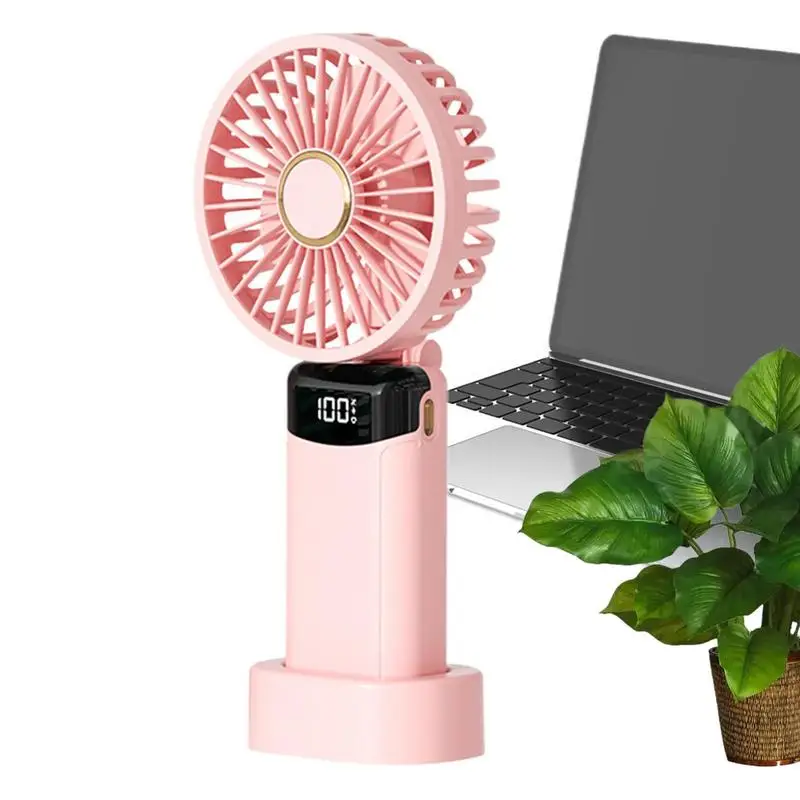 

Portable Fan For Travel Folding Digital Display USB Rechargeable Fan Silent Design Portable Fan For Work Area Car School Home